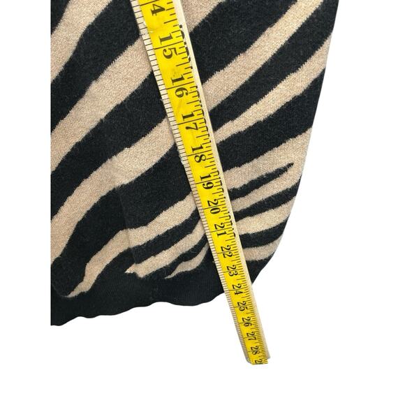 Philosophy Striped Sweater Sz Large Black Beige - Picture 11 of 12